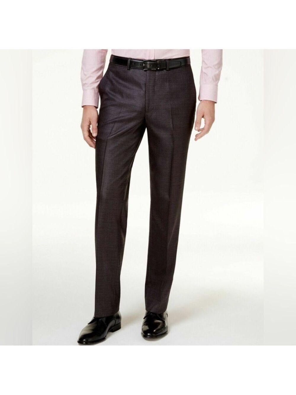 Kenneth Cole Men’s Modern Fit Grey Gunmetal Suit Dress Pants 29Wx32L